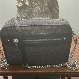Michael Kors Black and Gray Belt Bag